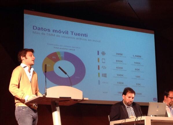 Usuarios vía móvil en tuenti, por Javier Martinez de <a href="/Tuenti/">Tuenti</a>  #rsAytoMadrid