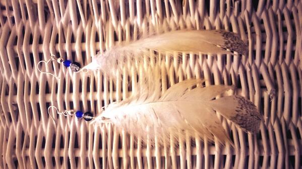 1st addition to 'Hilltop BoP's Hilltop Shop'! Handmade, the feathers kindly donated (naturally) by Rolo the Barn Owl.