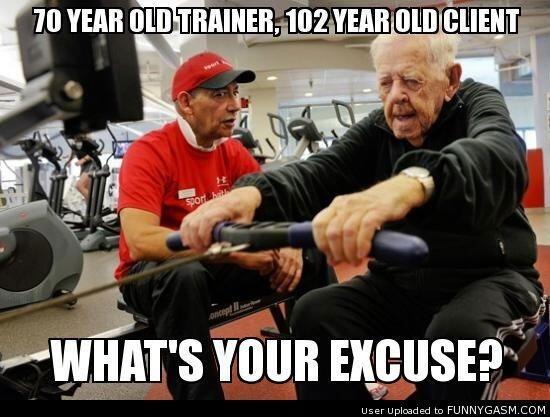 IamJulius's tweet photo. @AJfromEnergy "whats your excuse?" Has been used in the fitness industry for years. How do you feel about this pic? http://t.co/xWcmRLcmml