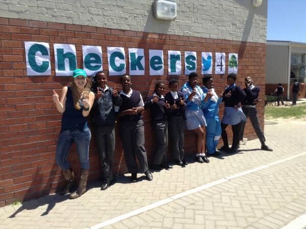 CheckersSA's tweet photo. Our #CheckersTweet4Trees Spekboom being planted at Bongalethu Primary in Philippi. View: http://t.co/BoljtKlYjq http://t.co/aEoBC4PR8L