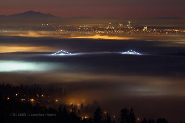 SocMedGirlyyj's tweet photo. Spectacular! RT @Maurice: While you were sleeping, #Vancouver... #fogcouver #explorebc http://t.co/T2U8ASTvv3” v @TourismBC...