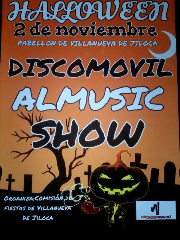 comision_vdj's tweet photo. ¡Os esperamos el 2 de noviembre en el Pabellón con vuestro disfraz más terrorífico con la Discomóvil Almusic Show! http://t.co/MCXczYSfGF