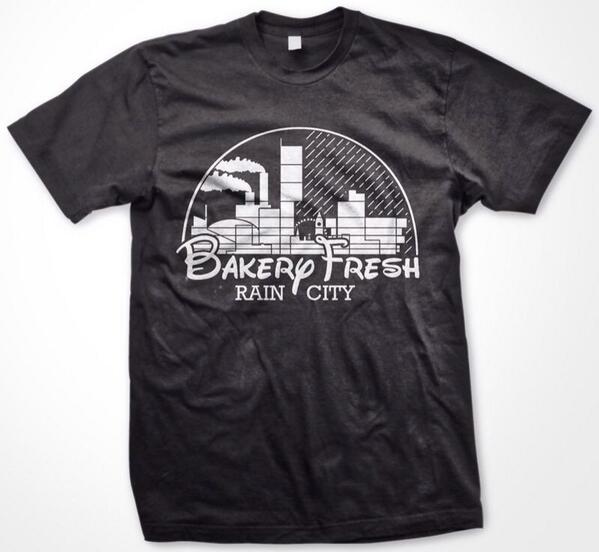 Our latest tee is the 'Noir' edition of our debut tee. Check it out! #BakeryFresh #RainCity