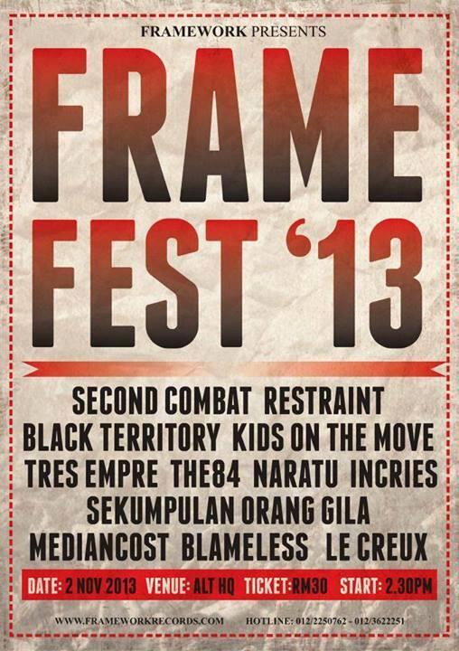 MusicLRespect's tweet photo. RT : Nov 2, 2013 Frame Fest ‘13 2:30pm ALT HQ ft. @restraintmyhc @kidsonthemovehc @TresEmpre @weareSOG &amp;more http://t.co/GYQNxyksZn"