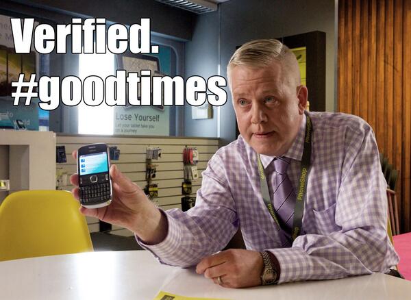 Verified. #goodtimes