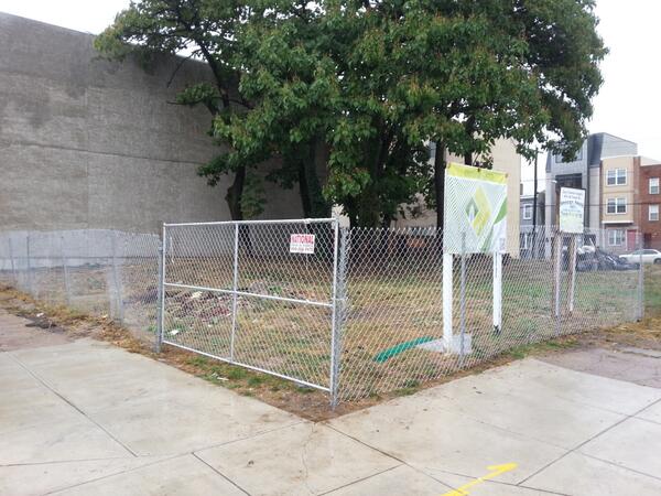 FriendsofCGP's tweet image. Given the long list of "cannots" on the urban garden agreement, we installed a chain-link fence around the lot.
