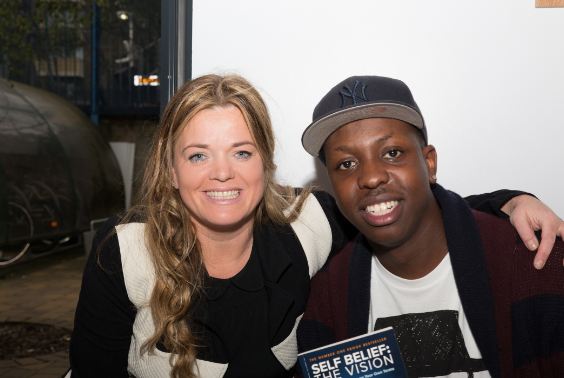 Lovely meeting <a href="/jamaledwards/">Jamal Edwards MBE, MBA</a> at Ian Mikardo High school #selfbeliefthevision #supporturbanyouth