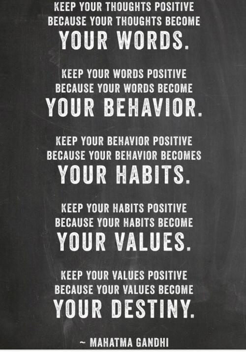 FifthAvenueClub's tweet photo. Happy #humpday! When it comes to thoughts, words, and habits, #Gandhi said it the best: #motivation #fitness http://t.co/t1dmk2CaAK