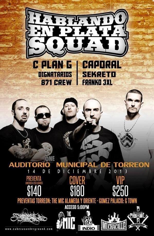 871_crew's tweet photo. 14 de Dic con Hablando en Plata en Torreón Coah. http://t.co/bfMnmUaJag