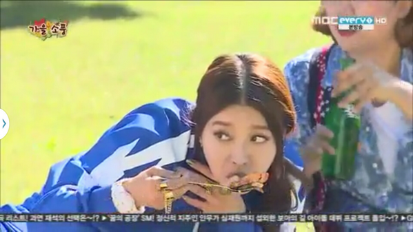Muhan Girls Episode 150 #screencap #3 Because Hwangbo loves food ㅋㅋ