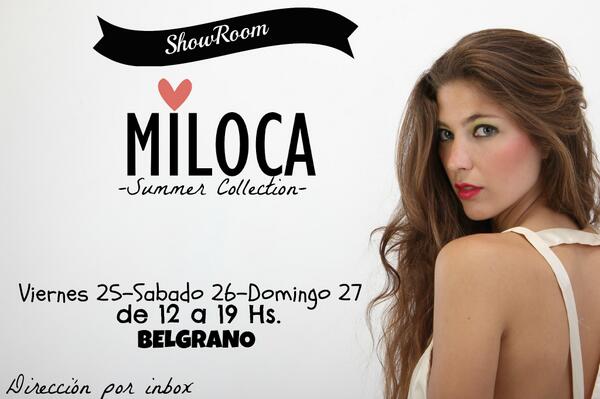 MilocaOutfit's tweet photo. #showroom #MILOCA #summercollection viernes 25, sabado 26, domingo 27 #weareopen consultar dirección! http://t.co/jyGrTpNitg