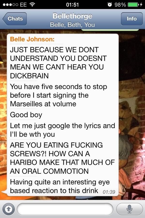 ASAPBunce's tweet photo. It's been an interesting evening for @WhoTheBelle so far http://t.co/krFdnzFSKF
