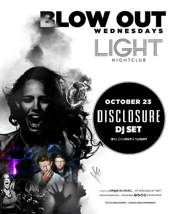 LightnDaylight's tweet photo. Disclosure will be performing tonight at LIGHT! Free Cover And  Open Bar on Guestlist. Text (702) 524-6614  VEGAS http://t.co/mqNabMblzS