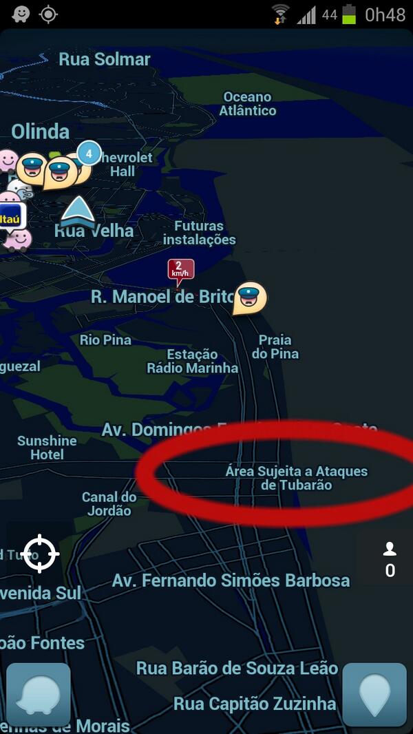 Até tu, <a href="/waze/">waze</a>??? #SharkAttack