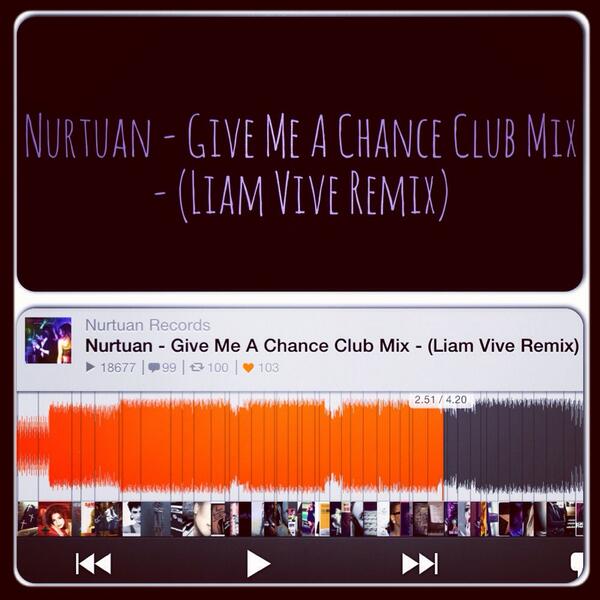 DeQazoRecords's tweet image. Nurtuan - Give Me A Chance Club Mix - (Liam Vive Remix) on Nurtuan Records Official Soundcloud #nurtuan-records ©NR