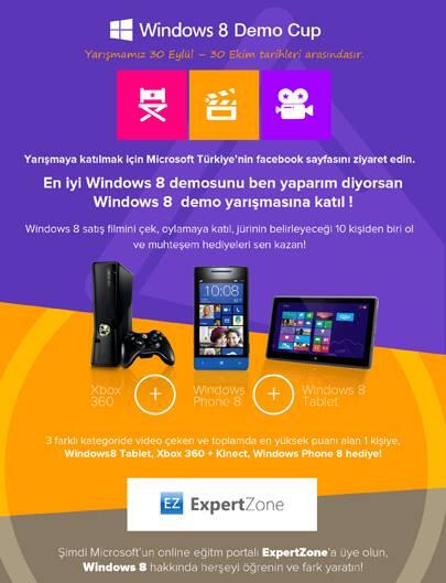 MicrosoftTR's tweet photo. En iyi #Windows8 demosunu yap, Windows 8 Demo Cup yarışmasına katıl, muhteşem hediyeler kazan! http://t.co/7bRyGpBCLq http://t.co/msVersx7sP