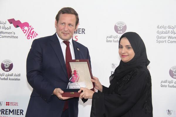 QFAFDD's tweet photo. حفل ختام دورة المهارات الممتازة لكرة القدم في نادي السد - #PremierSkills #BritishCouncil #QFA #TechnicalCommittee http://t.co/QSJX2yvfqO