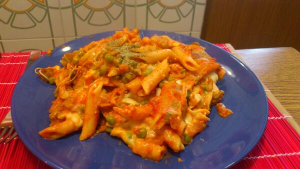 maimai_to_neko's tweet image. 彼がパスタを作ってくれました。
いただきまーす!