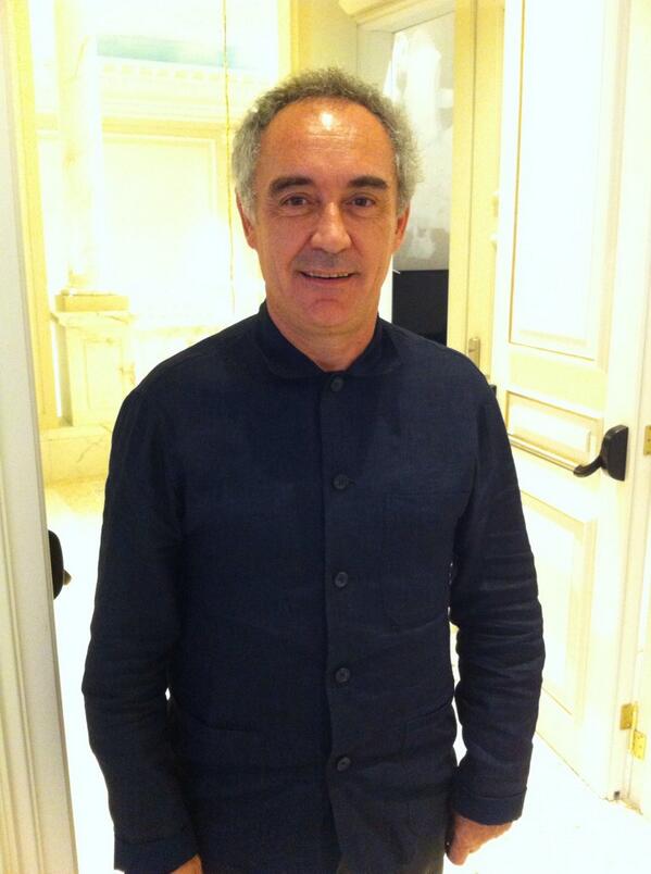 Here's the infamous @elBulli_oficial chef himself, Ferran Adria