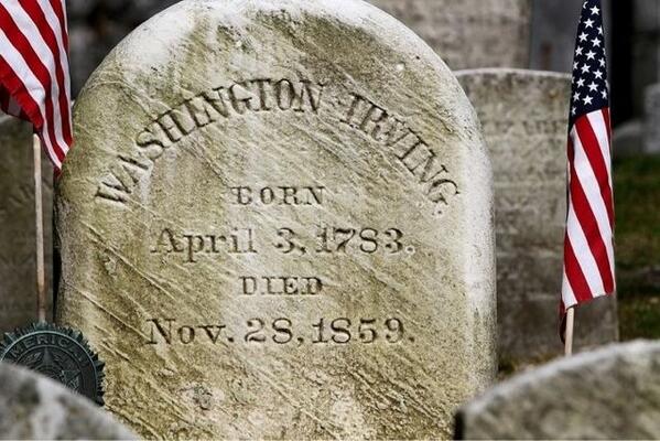 amhaunted's tweet image. Whoa, #WashingtonIrving's tombstone grimhollowhaunt.blogspot.com/2012/11/washin…