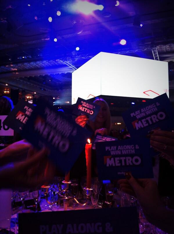 MoreMetro's tweet photo. We're at the #MWAwards - who'd have guessed :) good luck all you beautiful people http://t.co/6ieFWCj4LD