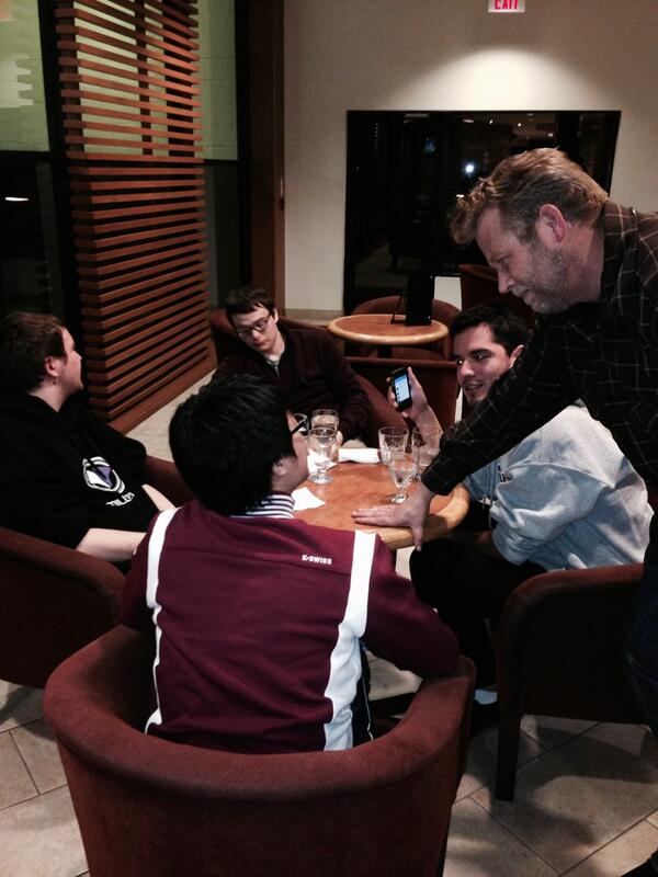 MarcSOlbertz's tweet photo. Is @russalo talking to the #WCS Season 3 champion @CMStormPolt? Does he know more than we do? http://t.co/lR5oejd7wl