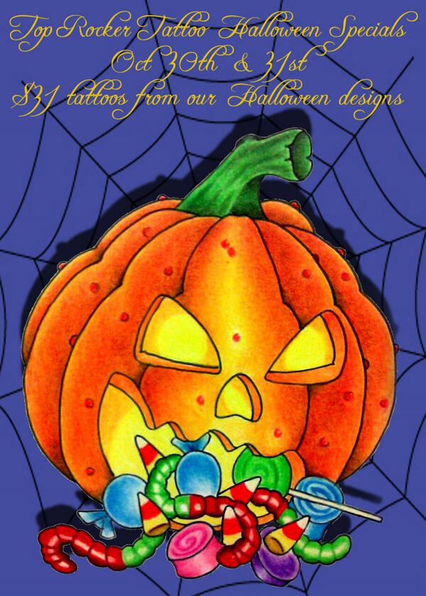 toprockertattoo's tweet photo. Ernie,Pete and Duck  doing Halloween tattoos on the 30th and the 31st..$31 for one of  designs that we have done. http://t.co/3Qn5kFJDv7