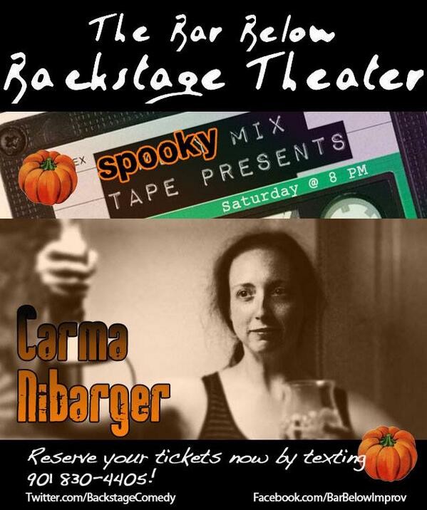 BackstageComedy's tweet photo. The positively scare-ifying Carma Nibarger! http://t.co/XpsoZrSjjH