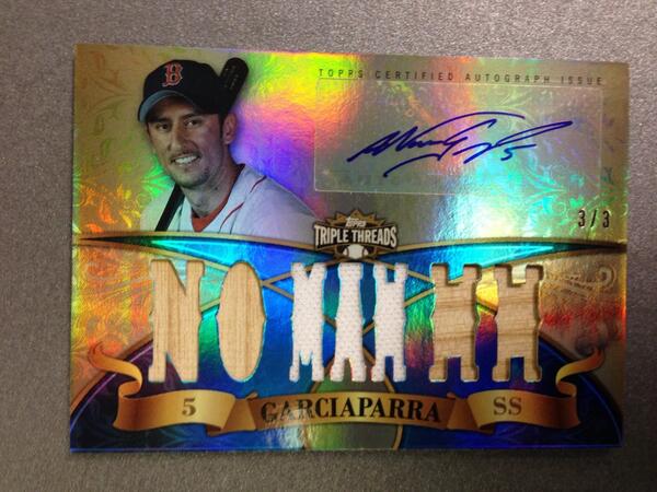 Topps's tweet image. #Keeping it classic #beantown @Nomar5 #TripleThreadsBB @RedSox
