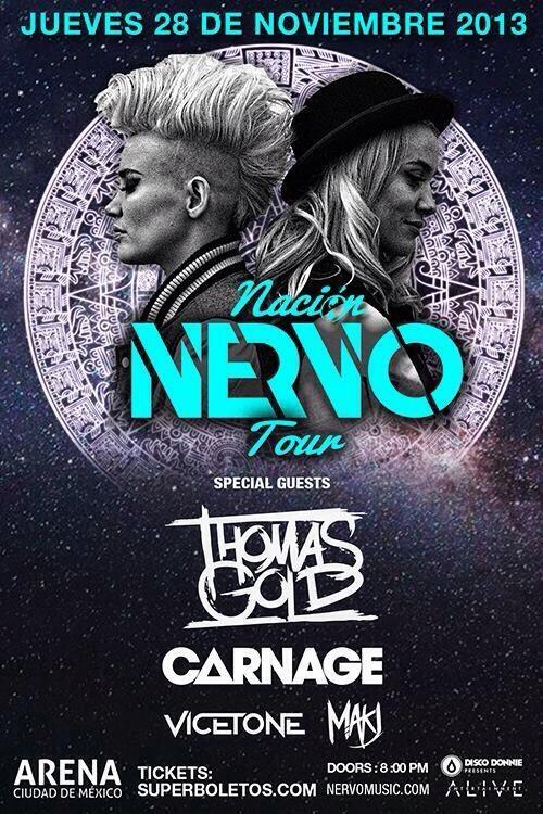 rogellopez_'s tweet photo. Amigo NERVO trae amigos en su tour se lo van a perder??? @nervomusic @djcarnage @Vicetone @DJMAKJ 
@thomasgold http://t.co/MgWJpuiKHj