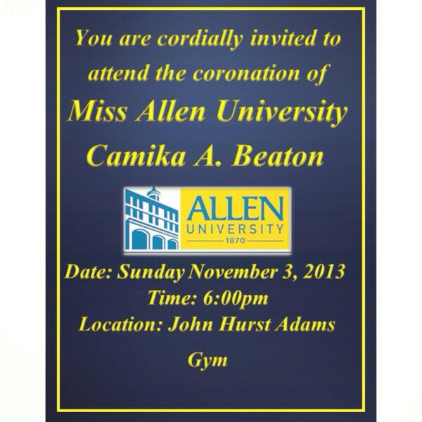 Allen University SGA tweet media