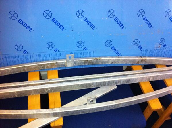 SWMPTrustAPLive's tweet photo. It's raining, it's raining... New Perspex shelter has arrived for the smokers yard. http://t.co/ZcS7gVHOeg