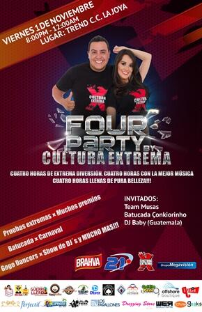 MegavisionGMV's tweet photo. Asiste a la #FourParty de @CulturaExtrema en la discoteca Trend , el cover es de $5 y tiene derecho a barra libre. http://t.co/G6MhWUeVYf