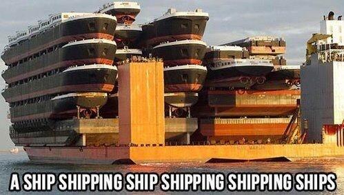 SureWindMarine's tweet photo. This is a ship shipping ship shipping shipping ships.... Our new Damen vessels are on their way like this... http://t.co/sS97HmsOTG