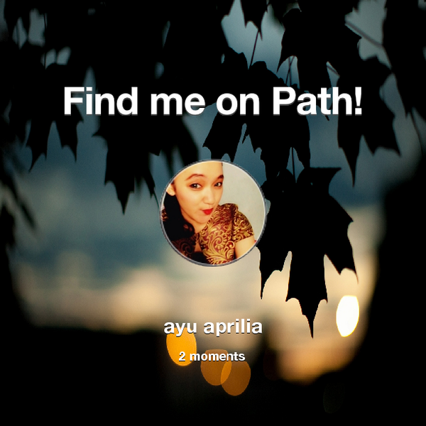 iyoayu's tweet photo. Find me on #Path now! Go to: http://t.co/U5D5Lt004B! #thepersonalnetwork http://t.co/4d21xqxnFJ