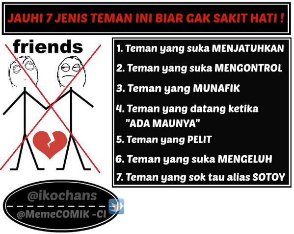 "<a href="/MemeCOMIK/">Meme Comik</a>: Last dari mimin, JAUHI TEMAN YANG KAYAK GINI -CI #MC "omfg <a href="/lidyaanst/">lidya anastasya</a> @TioPutri10 @NatashaDTheresa HAHAH