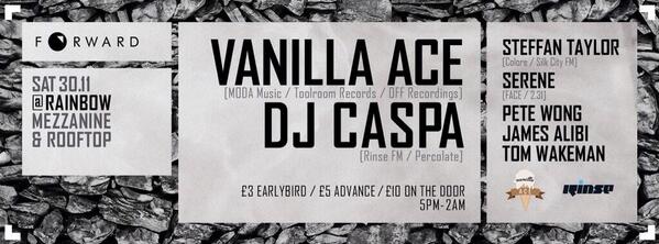 rainbowvenues's tweet photo. @forward_events returns to The Mezzanine 30th November with @VanillaAce1 Tickets >> http://t.co/U2gv7vFGoA http://t.co/uGzHcFPvfl