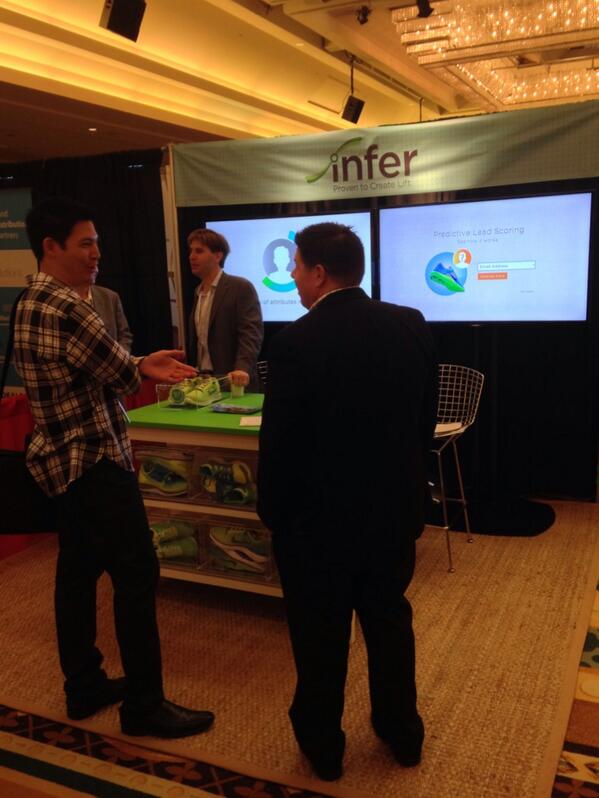 ngemberling's tweet image. Final day at #EE13 for @InferInc! Last chance for custom NIKES! #createlift #predictivescoring