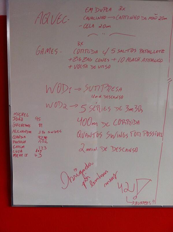 carimcornelio's tweet photo. Tirando de bacon sizly al final del WOD de hoy! Felicitando a #patri x su 42 añazos con sus 42 burpees @lu_deblas http://t.co/s8j3ZietLU