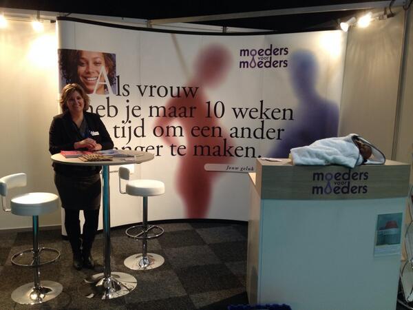 Gezelligheid op de Heit en Mem beurs! Komen jullie ook? Onze informatrice van <a href="/MoedersVMoeders/">Moeders voor Moeders</a> is klaar voor jullie!