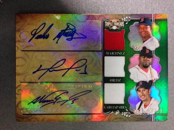 SterlingPingree's tweet image. @SamAdolphsen Better RT @toppscards Legends of #beantown. #TriplethreadsBB #nice @45PedroMartinez @Nomar5 @davidortiz