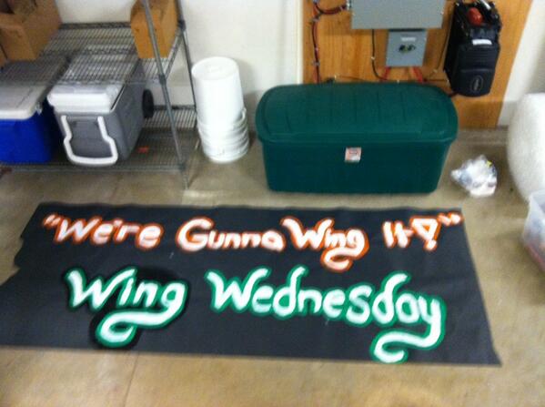 Selling wings during both A lunch and B lunch on Wednesday Oct. 30th! Served with your amazing BBQ sauce!