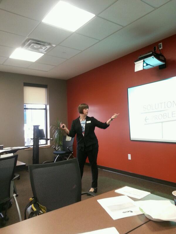 Great program this morning! Changing change and Appreciative Inquiry... Dr. Lindsey Godwin presents to a great group.