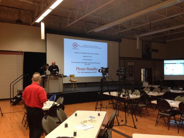 Behind the scenes at CAEDHH-BC 2013 in Kelowna, BC #caedhhbc2013 #sd23 #bcblended