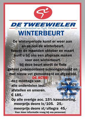 Vanaf heden is er de winterbeurt weer voor mountainbike en racefietsen kom langs of bel even voor meer info