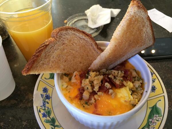 Anybody ever had a grit stack at Le Petit Marche in Kirkwood? It's heaven on earth!