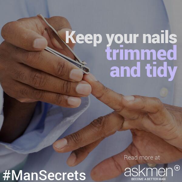 AskMen's tweet photo. #ManSecrets: Keep your nails trim & tidy. Here are 34 other ways to live smarter: http://t.co/UjPPYrcE3u http://t.co/aPZ0jTAB7T