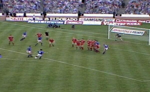 RangersFC's tweet photo. ON THIS DAY: Davie Cooper scored one of the best #Rangers free kicks ever. Watch here: http://t.co/QMeLk4j8H6 http://t.co/8irwagr02h