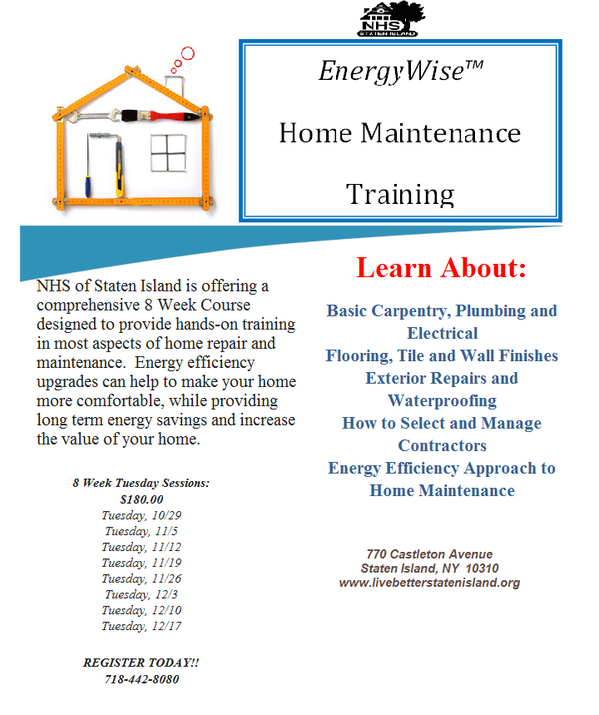 NHSStatenIsland's tweet photo. In our course learn of energy efficiency upgrades that can help make your home more comfortable. http://t.co/NPIPjYptwK