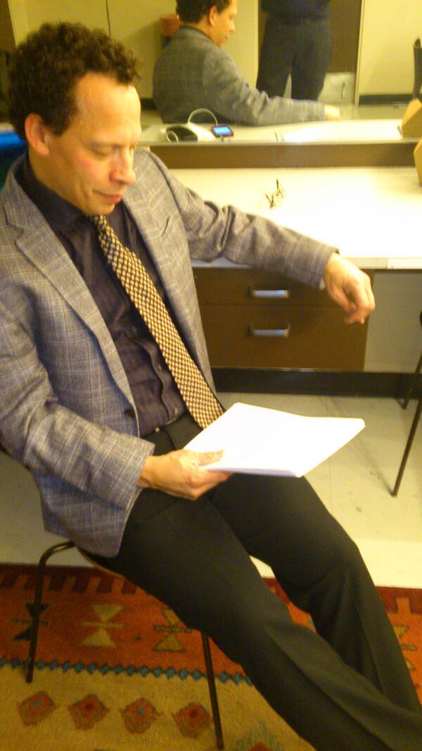 CoulterPhilip's tweet photo. #masseylectures Lawrence Hill getting ready just before the lecture http://t.co/a8PJPQmzpC